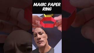 How to make MAGIC Paper Ring  Easy Origami Tutorial