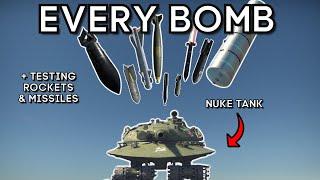 Testing Every Bomb Rocket + Missile against a Nuclear Tank Object 279 in War Thunder