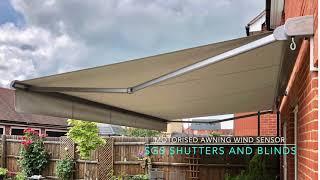 Motorised Awning With Wind Sensor