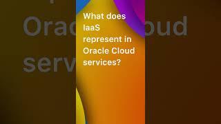 #database #cloud #iaas  #oraclecloud