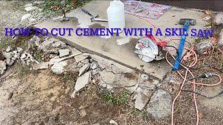 How to cut cement with a circle Skil saw instructions and review