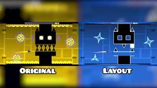 Silent Clubstep Original vs Layout  Geometry Dash Comparison