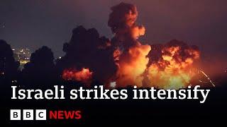 Israeli air strikes on Lebanon intensify  BBC News