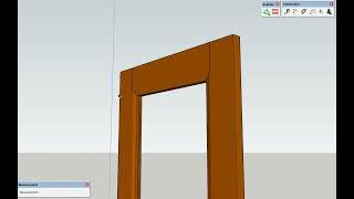 Modeling a door frame in SketchUp