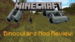 Minecraft 1.11.2  Binoculars Mod Review  Zoom in and see stuff P