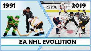 EA NHL evolution 1991 - 2019