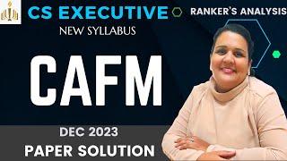 Corporate Accounting and Financial Management  CS Executive  CAFM  Dec 2023 Paper Solution