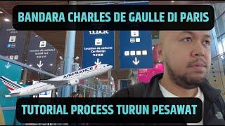 BANDARA PARIS CHARLES DE GAULLE CARA TURUN DARI PESAWAT DAN PROCES KELUAR  vlog #64