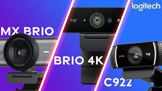 Logitech MX Brio Webcam How Good Is it? Compared to Brio 4K & C922