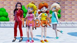 MMDxMario TIMBER -Peach Daisy Rosalina & Pauline