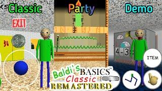 Baldis Basics Classic Remastered Android Full Game Classic Party & Demo Style - Decompile