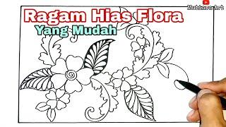 Belajar Menggambar Ragam Hias Flora Yang Keren Sekali