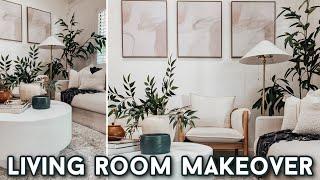 DIY LIVING ROOM MAKEOVER & HOME DECOR RE-STYLE  DECORATING IDEAS  DECORATING ON A BUDGET