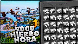 Granja de Hierro - 9000 HierroHora - La MAS FACIL y BARATA - Tutorial Minecraft 1.21 a 1.15