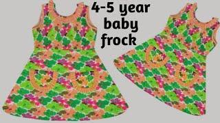 4-5 year baby frock baby frock cutting and stitching baby frock with pocket