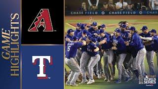 Rangers vs. D-backs World Series Game 5 Highlights 11123  MLB Highlights
