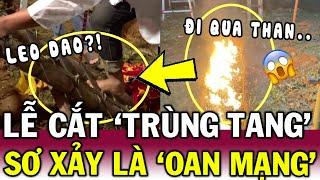 Cả gia đình LIỀU_MẠNG leo cầu thang BẰNG D.A.O CỰC_BÉN để làm lễ CẮT TRÙNG TANG  Tin Việt Độc Lạ