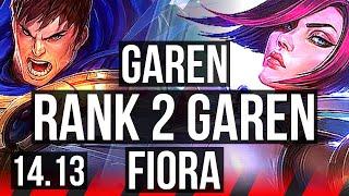 GAREN vs FIORA TOP  Rank 2 Garen 9 solo kills Legendary 1533  VN Challenger  14.13