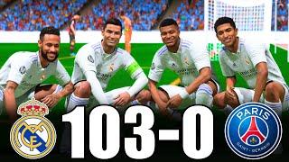 FIFA 23  RONALDO MESSI MBAPPE NEYMAR ALLSTARS  Real Madrid 103-0 PSG  UCL FINAL 2024  PS5 4K