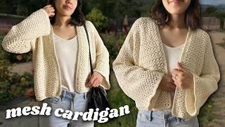 Crochet Mesh Cardigan Tutorial