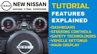 Nissan Tutorial -- Dashboard Display Driver Assistance Steering Controls and more