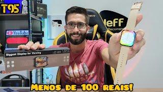 Menos de 100 Reais SMARTWATCH JOOCEY T95 Tela Grande Confortável Jogos e até Calculadora