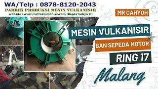 087881202043  Proses Perakitan Mesin Vulkanisir ban Sepeda motor bebek dan matic full press