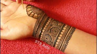 Wedding Special Dulhan Mehndi DesignFull Front Hand Mehdi DesignSemi Bridal Bharwa Mehndi Design