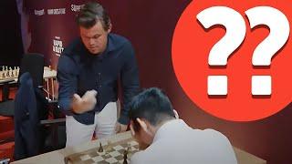 Magnus Carlsen HAMLE SONUNDA KOLTUĞUNDAN ZIPLADI ve KENDİNE SÖVDÜ Abdusattorov vs Magnus Carlsen