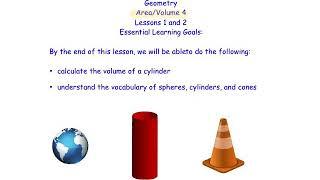 AV4 Lesson 2 Volume of a cylinder