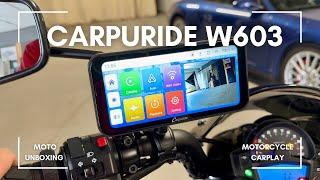 CHYTRÝ DISPLEJ NA MOTORKU - CARPURIDE W603 - Apple Carplay Android kamery navigace hudba