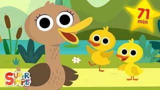 Six Little Ducks + More  Kids Music  Super Simple Songs