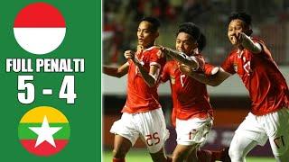 FULL Highlight Penalti Indonesia U16 VS Myanmar U16 5-4  Semifinal Piala AFF U16 2022