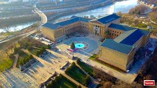 Philadelphia Museum of Art 4K UHD Aerial Video