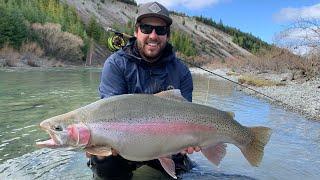 Catching Ridiculously Big MEGA TROUT on Fly  100lbs landed