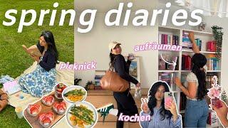 picknick shopping kochen & bücherregal organisierenspring diaries 