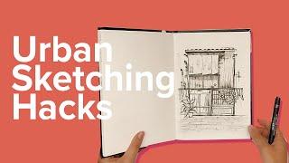 Urban Sketching HACKS PART 1  How you can create better urban sketches  Winsor and Newton Uniball