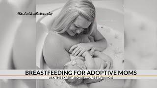 Lactation consultant explains adoptive breastfeeding method