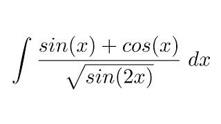 Integral of sinx+cosxsqrtsin2x substitution