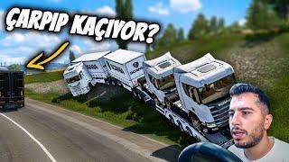 3 TANE TREN GİBİ DORSE ÇEKTİK  - SONU KÖTÜ BİTTİ  - ETS 2 SCANIA - TRUCKERSMP