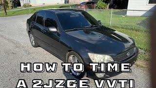 #2jz vvti timing belt diy