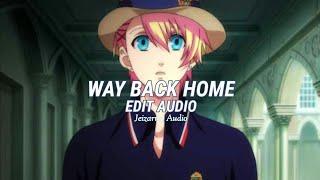 SHAUN ft. Conor Maynard - way back home sam feldt edit  edit audio