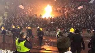 Crvena Zvezda - Partizan Beograd 2013.11.02.  Grobari burned Marakana 12 mins long video VI.