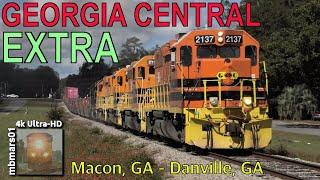 7m4k Georgia Central Extra Move of Norfolk Southern Train after Derailment Macon GA 10232020