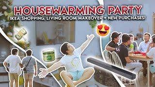 Housewarming Party Ikea Shopping Home Haul & Living Room Update  • Red Diaz