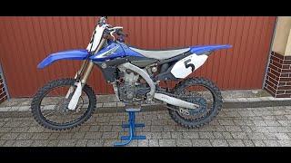 YAMAHA YZ450F na szybkim serwisie - kontrola zaworów łańcuszka rozrządu ustawienie TPS