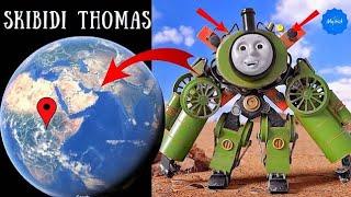 SCARY Thomas The Tank Caught On Google Earth and Google Maps #mystisk #thomas