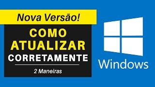 NOVA ATUALIZAÇÃO Como ATUALIZAR o Windows 10 Corretamente Versão 1909