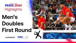 Carlos AlcarazRafael Nadal win doubles debut at Paris 2024 Olympics   #Paris2024 Highlights