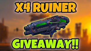 WR X4 RUINEr Weapons Giveaway war robots update 10.4 giveaway #warrobots #wrwinewruiner